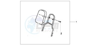 VT125C drawing BACKREST