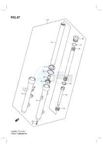 UH200G BURGMAN EU drawing FRONT FORK DAMPER