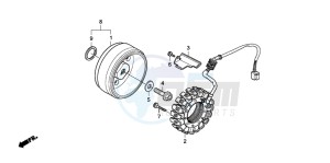 VT750CA drawing GENERATOR