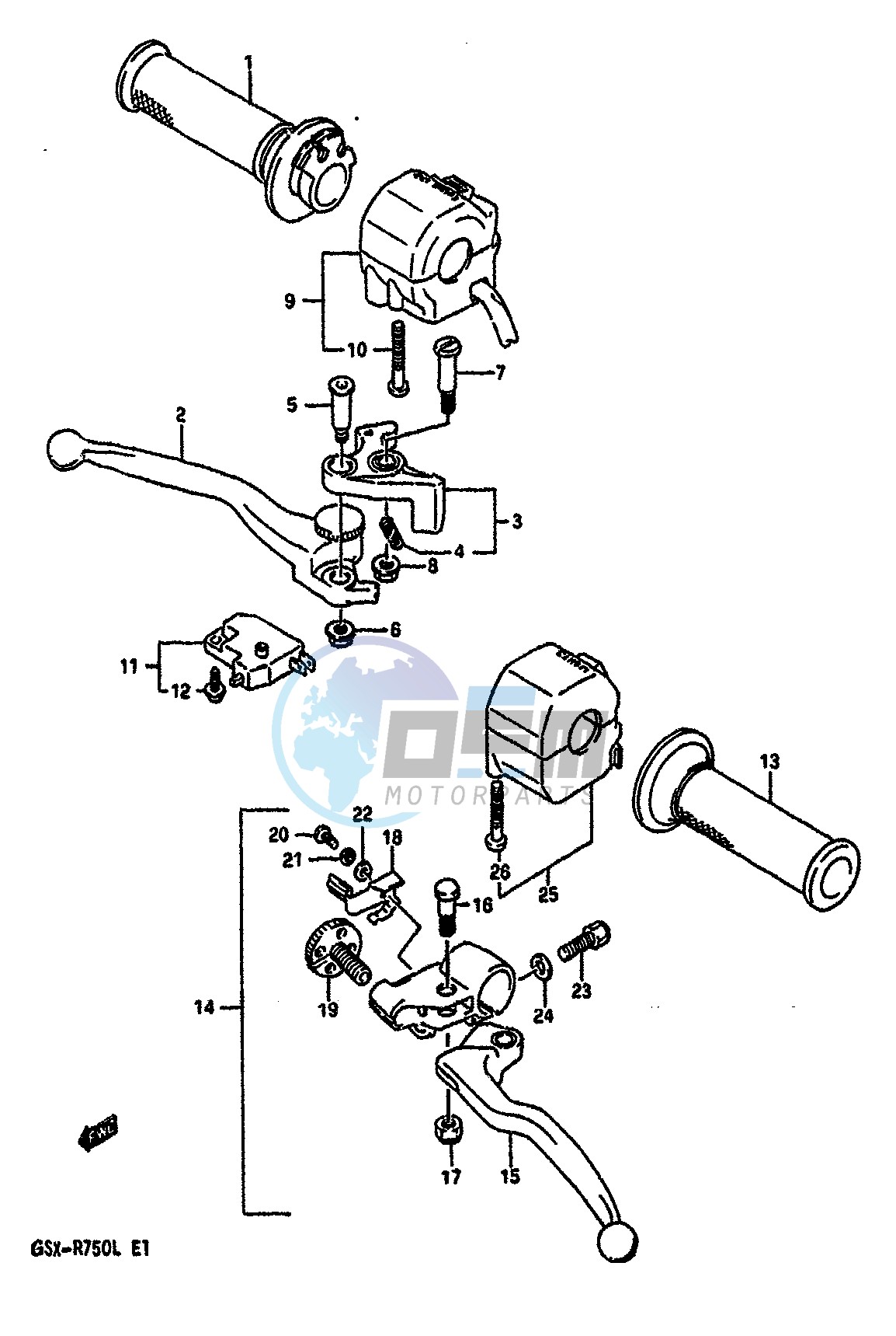 HANDLE SWITCH (MODEL K L)