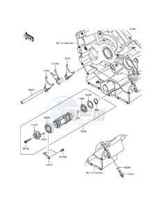 VULCAN 900 CLASSIC VN900BFF GB XX (EU ME A(FRICA) drawing Gear Change Drum/Shift Fork(s)