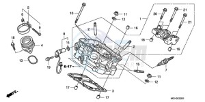 NSA700A9 KO / MME drawing REAR CYLINDER HEAD