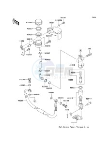 VN 1600 D [VULCAN 1600 NOMAD] (D6F-D8FA) D6F drawing REAR MASTER CYLINDER