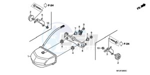 CBR600RR9 UK - (E / MME SPC 3E) drawing TAILLIGHT