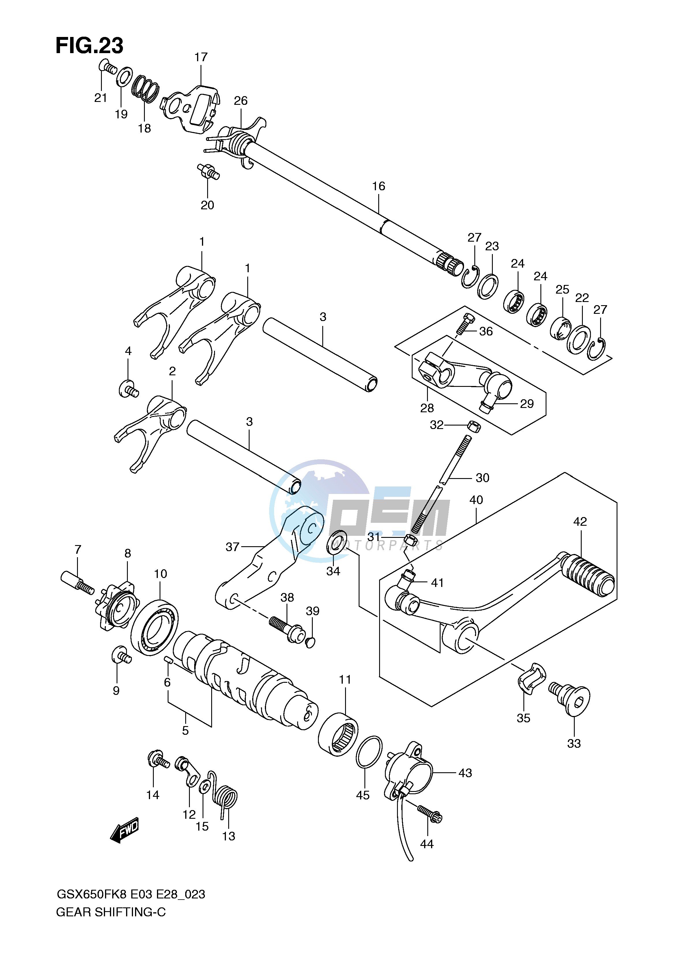 GEAR SHIFTING (MODEL K8)