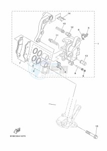 YZ250X (BF1T) drawing FRONT BRAKE CALIPER