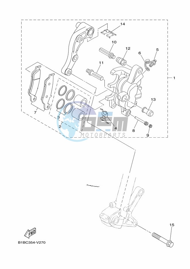 FRONT BRAKE CALIPER