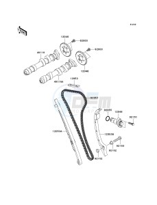 ER 650 A [ER-6N (AUSTRALIAN] (A6F-A8F) A6F drawing CAMSHAFT-- S- -_TENSIONER