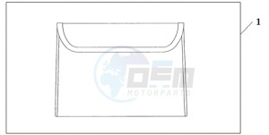 GL1800A Korea - (KO) drawing INNER TRUNK POUCH