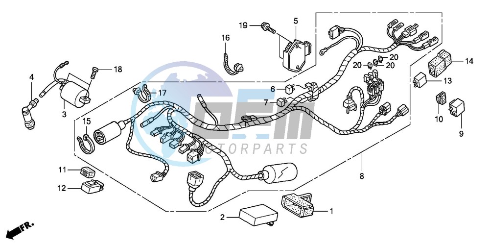 WIRE HARNESS (CBR125R/RS/RW5/RW6/RW8)