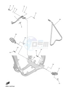 YZ450F (BR92) drawing STAND & FOOTREST