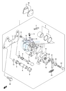 LT-Z400 drawing REAR CALIPER