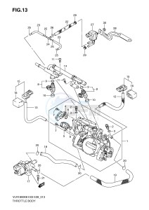 VLR1800 (E3-E28) drawing THROTTLE BODY