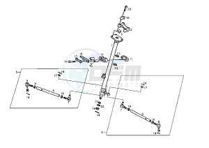 DXR QUAD - 200 cc drawing STEERING