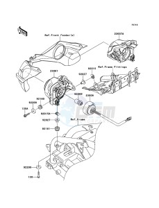 KFX450R KSF450B9F EU drawing Headlight(s)