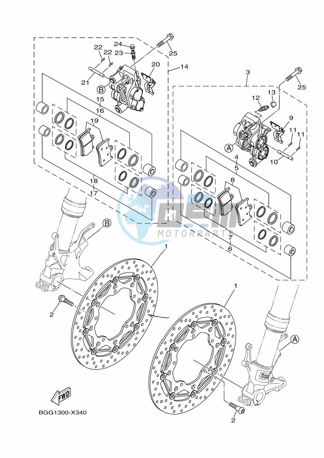 FRONT BRAKE CALIPER