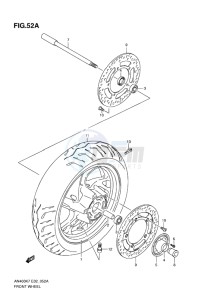 AN400Z ABS BURGMAN EU-UK drawing FRONT WHEEL