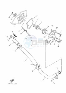 YFM700FWB KODIAK 700 (B6KN) drawing WATER PUMP