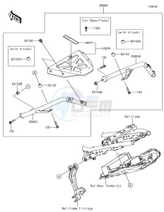 NINJA 650 EX650KJF XX (EU ME A(FRICA) drawing Accessory(Topcase Bracket)