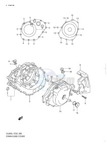 DL650 ABS V-STROM EU-UK drawing CRANKCASE COVER