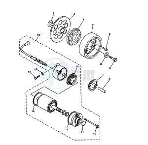 XV DX VIRAGO 535 drawing STARTER