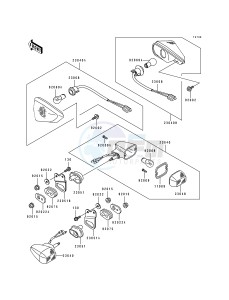 ZX 600 D [NINJA ZX-6] (D2-D4) [NINJA ZX-6] drawing TURN SIGNAL