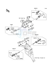 VERSYS_ABS KLE650DBF GB XX (EU ME A(FRICA) drawing Turn Signals