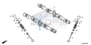 CB1100 UK - (E) drawing CAMSHAFT/VALVE