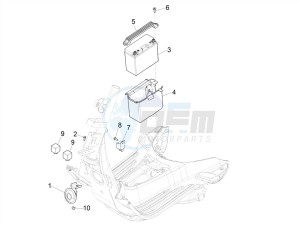 PRIMAVERA 125 4T 3V IGET IE ABS-NOABS E2-E4 (APAC) drawing Remote control switches - Battery - Horn