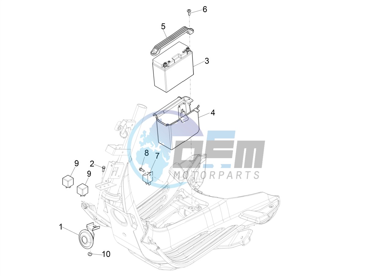 Remote control switches - Battery - Horn