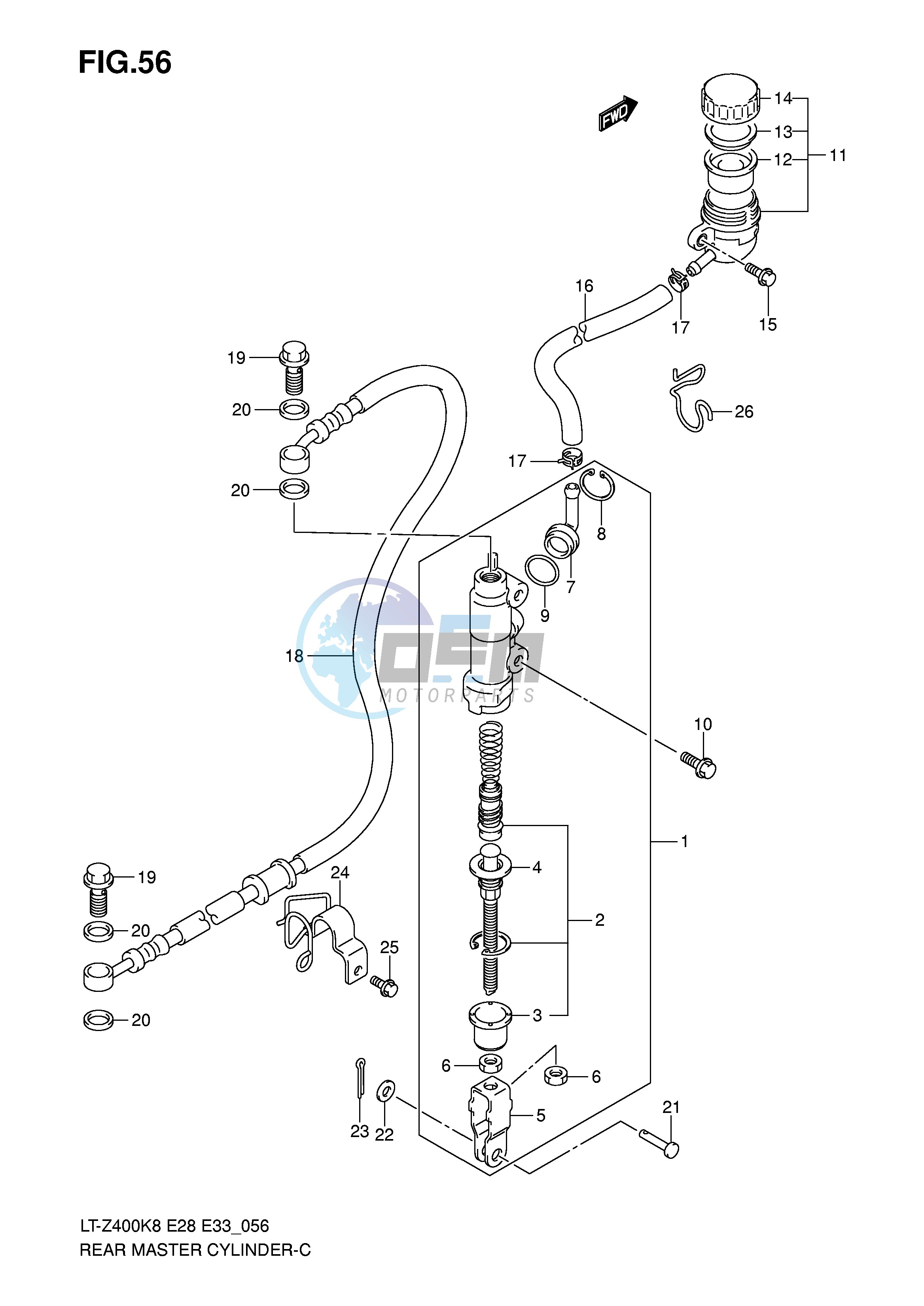 REAR MASTER CYLINDER