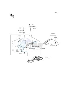 NINJA ZX-10R ZX1000JFFA FR XX (EU ME A(FRICA) drawing Seat