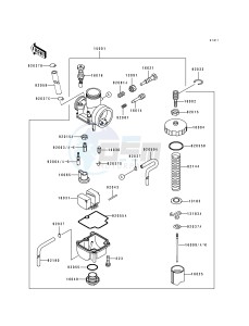 KX 80 R T [KX80 SMALL AND BIG WHEEL] (R1-T1) [KX80 SMALL AND BIG WHEEL] drawing CARBURETOR