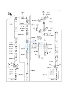 KX 250 M (M1) drawing FRONT FORK