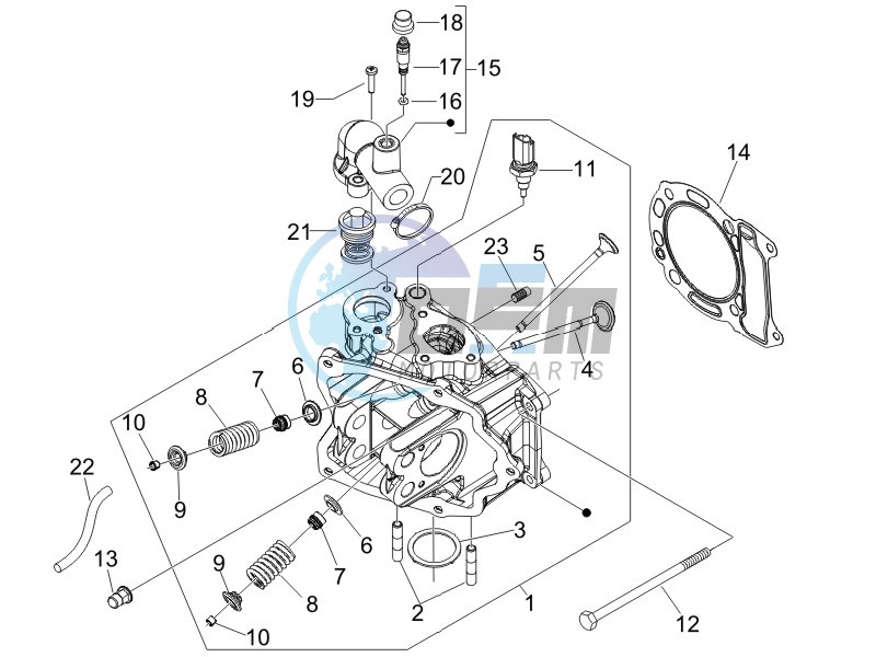 Cilinder head unit - Valve