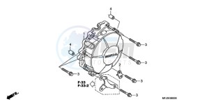 CBR600RA9 E / ABS MME drawing GENERATOR COVER