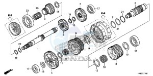 TRX680FAH Europe Direct - (ED) drawing TRANSMISSION