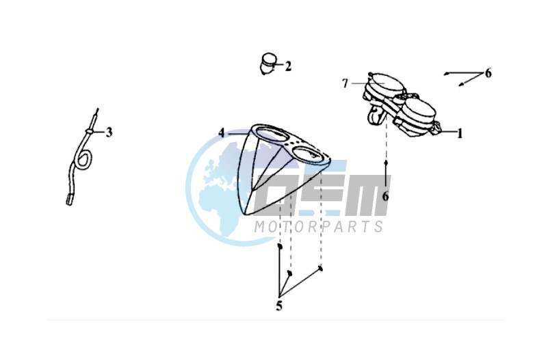 DASHBOARD / SPEEDOMETER CABLE / WIRING HARNASS