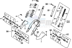 SUPER DUKE 125 drawing FRONT FORK/ STEERING HEAD BEARING