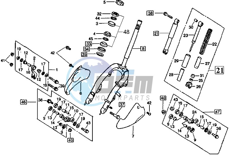 FRONT FORK/ STEERING HEAD BEARING