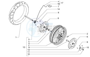 Beverly 500 (USA) USA drawing Front wheel