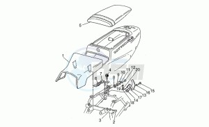 Daytona 1000 RS RS drawing Rear frame