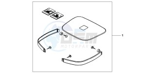 CBF600NA drawing TOP BOX COLOUR PANEL SET