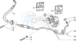 Hexagon 125 GT drawing Rear master brake cylinder