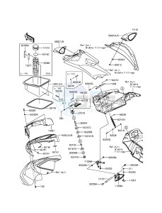 JET SKI ULTRA LX JT1500KGF EU drawing Hull Front Fittings