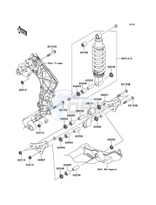 Z1000 ABS ZR1000EDFA FR XX (EU ME A(FRICA) drawing Suspension/Shock Absorber