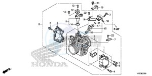 TRX420FE1E TRX420 Europe Direct - (ED) drawing THROTTLE BODY