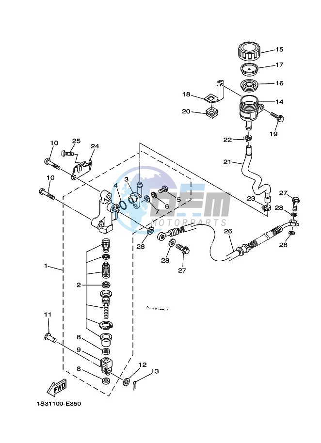 REAR MASTER CYLINDER