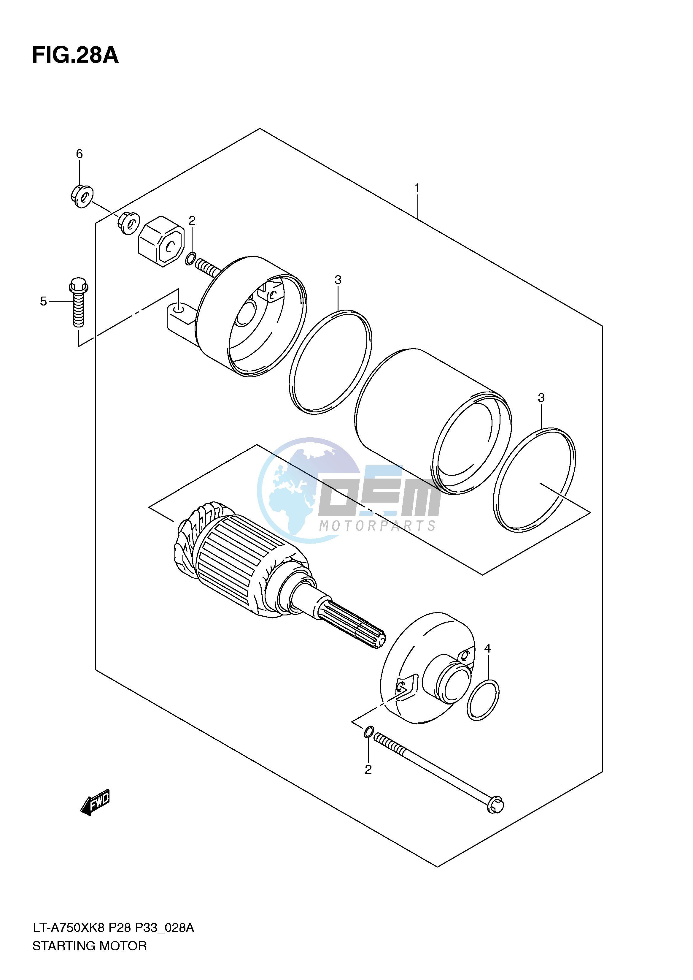 STARTING MOTOR (MODEL L0)