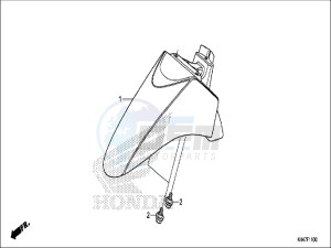 NSC110MPDH UK - (E) drawing FRONT FENDER